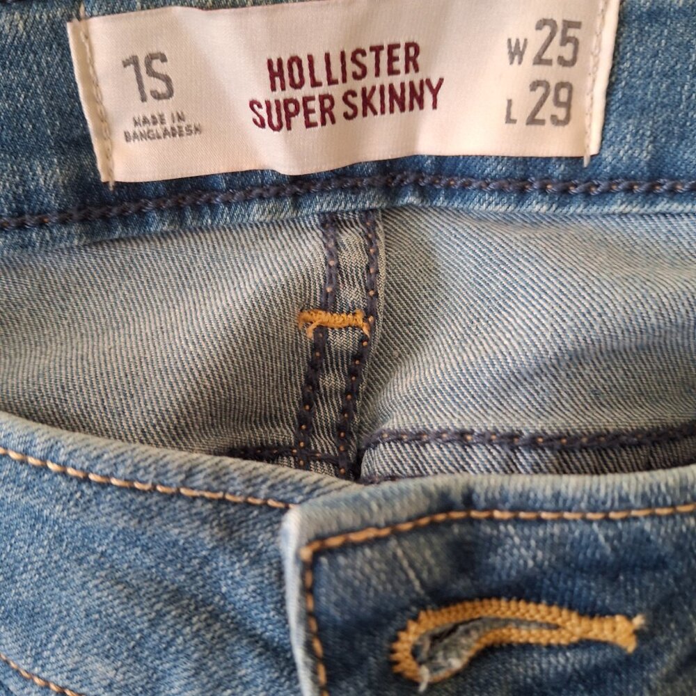 Hollister Super Skinny Jeans Size 1S Waist 25 Length 29 NWOT - Picture 2 of 4